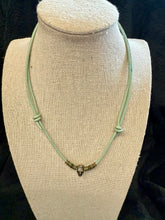 Load image into Gallery viewer, Nova Sugar Skull & Leather Necklace