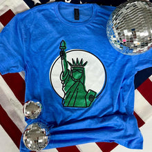 Load image into Gallery viewer, Lady Liberty Blue Tee