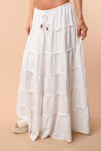 Load image into Gallery viewer, Lady May White Maxi Skirt