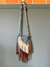 Load image into Gallery viewer, LLO'riginals POKEY 003 Denim & Leather Bag