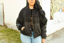 Load image into Gallery viewer, Y'all Fly Black Puffer Jacket