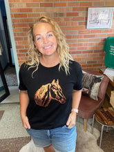 Load image into Gallery viewer, Copper Mane Black Tee