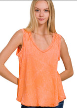 Load image into Gallery viewer, Cheating Heart Neon Coral Tank