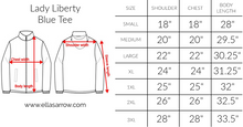 Load image into Gallery viewer, Lady Liberty Blue Tee