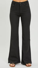 Load image into Gallery viewer, Risen Brand Black Flare Jeans