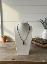 Load image into Gallery viewer, Evelynn Teardrop Leather Necklace