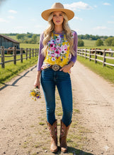 Load image into Gallery viewer, Patiently Waiting Lilac Floral Top