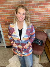 Load image into Gallery viewer, Yellowstone Rust Aztec Jacket