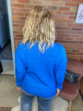 Load image into Gallery viewer, Pick Me Ocean Blue Sweater