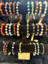 Load image into Gallery viewer, Knotted Leather & Gemstone Bracelets