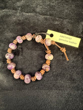 Load image into Gallery viewer, Knotted Leather & Gemstone Bracelets