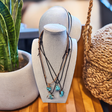 Load image into Gallery viewer, Gemma Stone & Leather Necklace