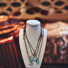 Load image into Gallery viewer, Gemma Stone & Leather Necklace