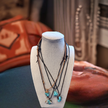 Load image into Gallery viewer, Gemma Stone & Leather Necklace