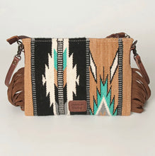 Load image into Gallery viewer, Dylan Aztec Purse with Fringe