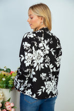 Load image into Gallery viewer, My Wish Black Floral Blazer