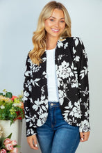 Load image into Gallery viewer, My Wish Black Floral Blazer