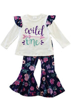 Load image into Gallery viewer, Kids Wild One Floral Pants and Top Set - Ella’s Arrow