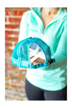 Load image into Gallery viewer, Teal Camo Cap With Criss Cross Detail - Ella’s Arrow