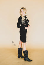 Load image into Gallery viewer, Old Flame Aztec Black Dress - Ella’s Arrow
