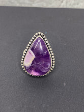 Load image into Gallery viewer, Amethyst Lace Teardrop Ring - Ella’s Arrow