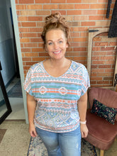 Load image into Gallery viewer, All I Need Aztec Top - Ella’s Arrow