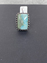 Load image into Gallery viewer, Larimar Rectangle Ring - Ella’s Arrow