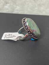 Load image into Gallery viewer, Ruby Fuchsite Oval Ring - Ella’s Arrow