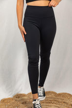 Load image into Gallery viewer, Black Leggings with Yoga Band - Ella’s Arrow