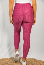 Load image into Gallery viewer, Work It Dark Pink Leggings