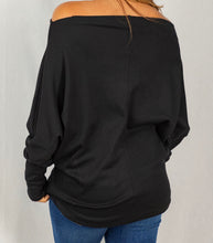 Load image into Gallery viewer, One More Day Black Top - Ella’s Arrow