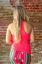 Load image into Gallery viewer, Summer Sunset Neon Pink Tank - Ella’s Arrow