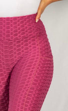 Load image into Gallery viewer, Work It Dark Pink Leggings