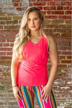 Load image into Gallery viewer, Summer Sunset Neon Pink Tank - Ella’s Arrow