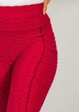 Load image into Gallery viewer, Work It Red Leggings