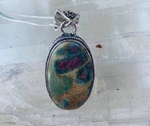 Load image into Gallery viewer, Ruby Fuchsite Pendant Necklace - Ella’s Arrow