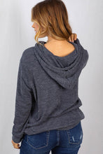 Load image into Gallery viewer, Beach Please Charcoal Hoodie