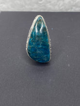Load image into Gallery viewer, Blue Apatite Long Teardrop Ring - Ella’s Arrow