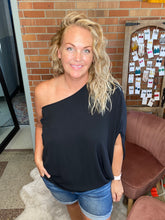 Load image into Gallery viewer, Forever and Ever Black Top - Ella’s Arrow