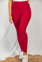 Load image into Gallery viewer, Work It Red Leggings
