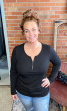 Load image into Gallery viewer, Cross Over Black Top - Ella’s Arrow