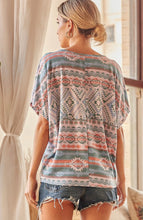 Load image into Gallery viewer, All I Need Aztec Top - Ella’s Arrow