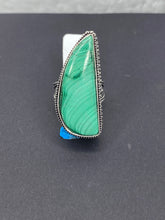 Load image into Gallery viewer, Malachite Long Teardrop Ring - Ella’s Arrow