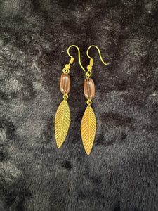 Vera Feather Bead Earrings