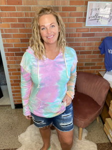 Beach Vibes Tie Dye Hoodie