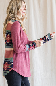 Down the River Aztec Top