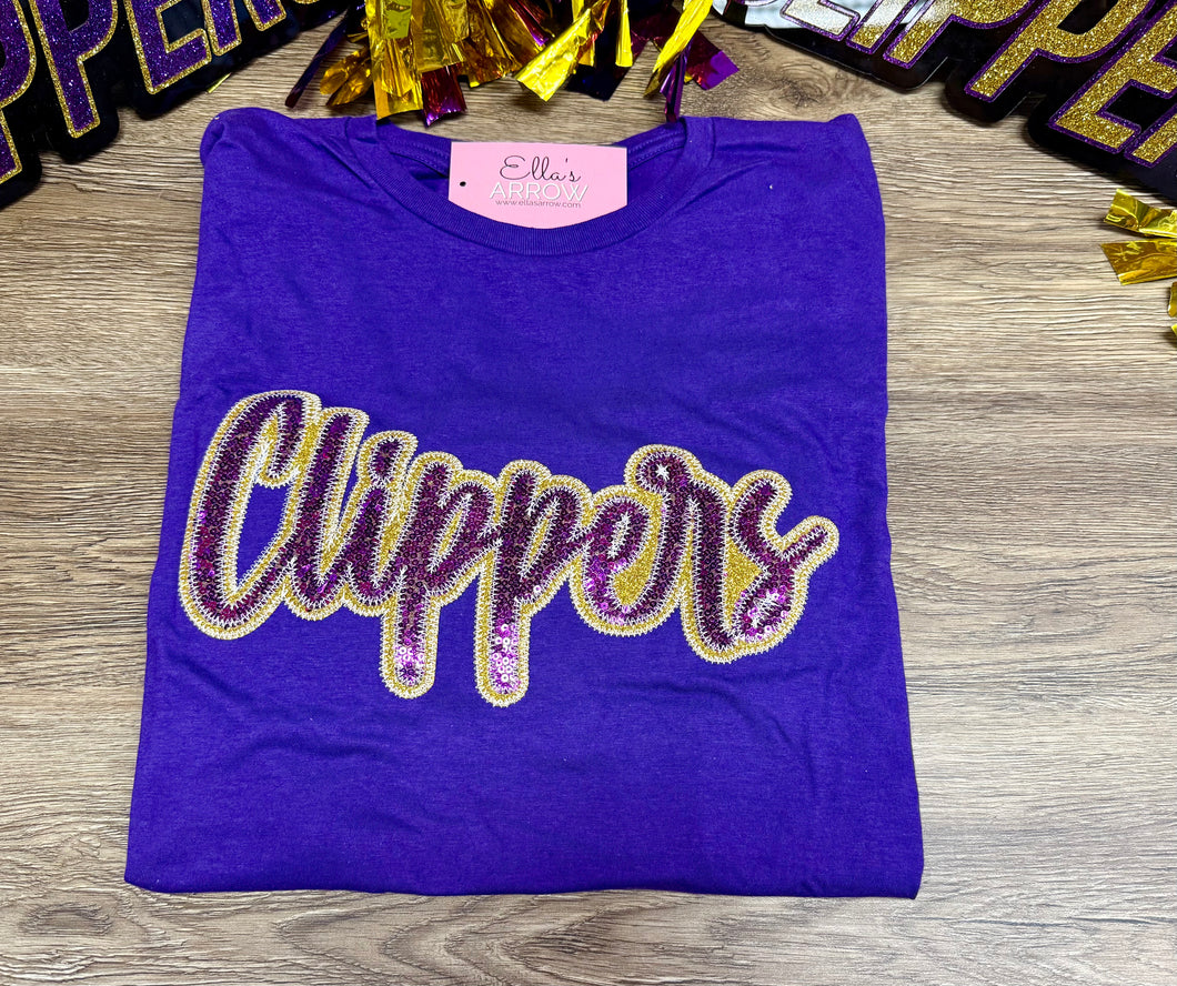 Clippers Purple Graphic Tee