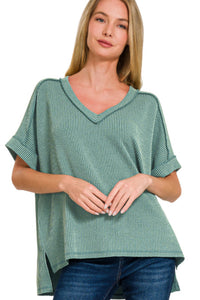 With You Dusty Sage Top