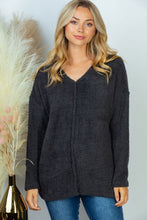 Load image into Gallery viewer, One Last Thing Charcoal Sweater
