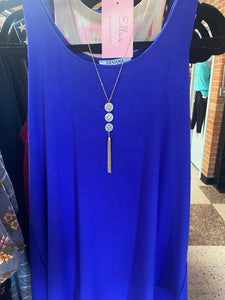 Medallion Boho Necklace with Long Gold Chain